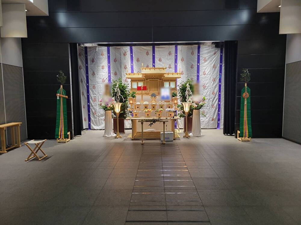 横浜市北部斎場での神道葬儀